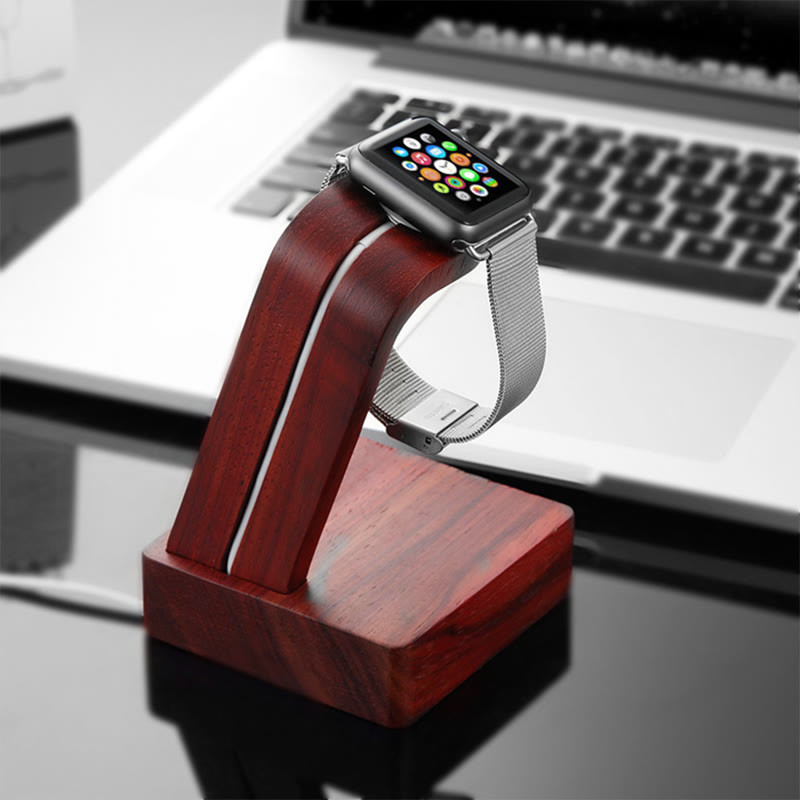 杂良集 apple watch实木支架手表充电底座充电支架充电器木质