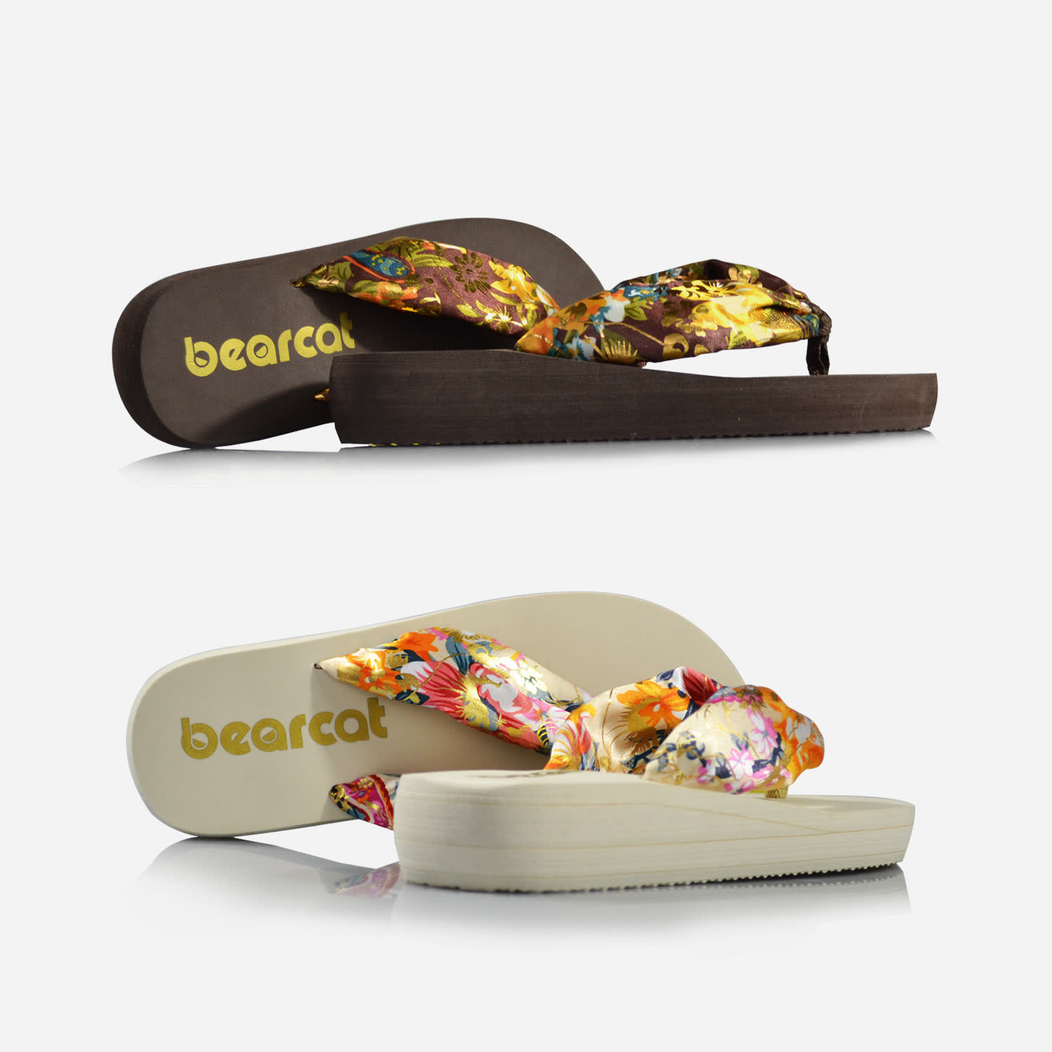 猫科熊样(bearcat) 拖鞋 波西米亚风坡跟拖鞋舒适防滑沙滩拖