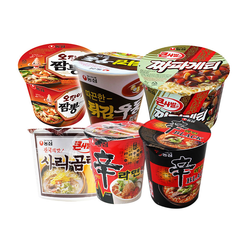 特惠包邮套餐 正宗韩国进口农心辛拉面 6种口味碗面满足各种需求