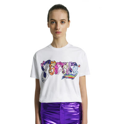 我的新衣 亲子主题 《小马宝莉》系列 摇滚小马两色印花T恤