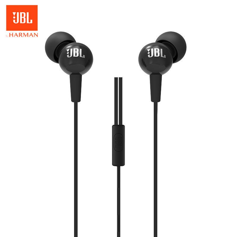 JBL C100SI入耳式耳机线控苹果小米通用耳塞式带麦重低音立体声