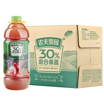 农夫山泉 农夫果园30%1.8L 番莓普通装1*6瓶 整箱