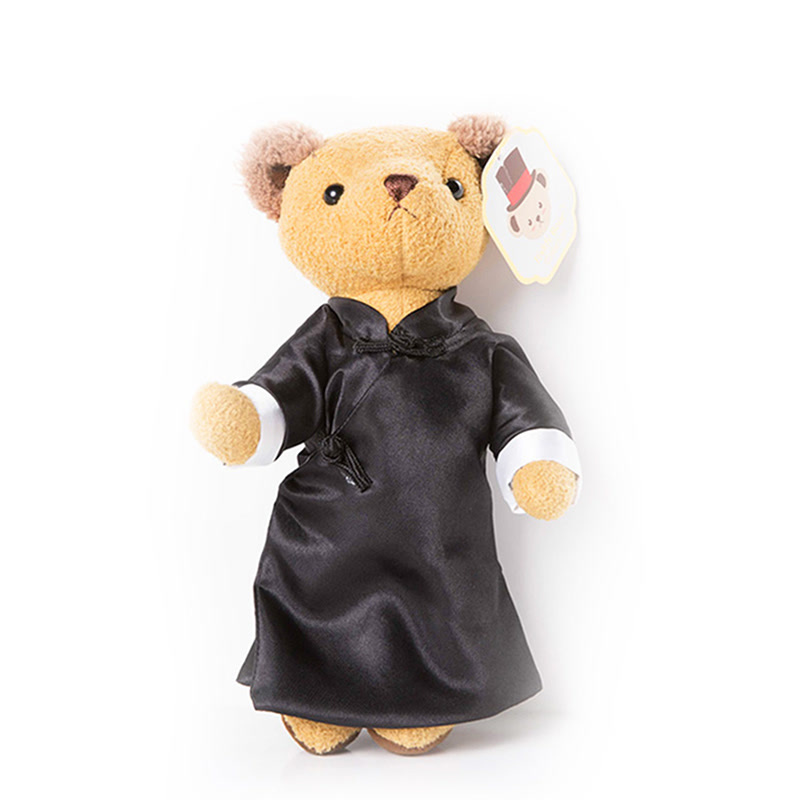 泰迪熊 中式长袍公仔玩偶