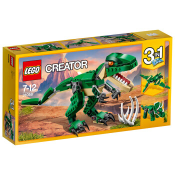 乐高(LEGO)积木 创意百变组Creator凶猛霸王龙7-12岁 31058 儿童玩具 男孩女孩生日礼物