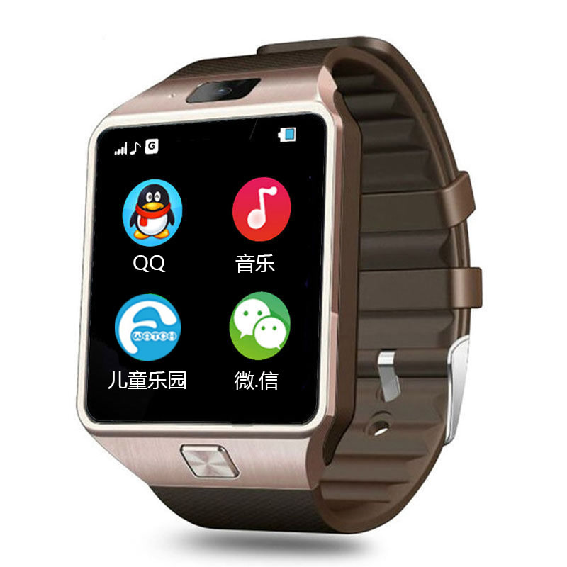卓意 成人蓝牙手表微信QQ智能电话手表移动插卡通话定位手环手表