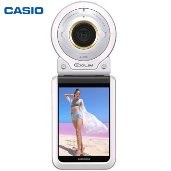 卡西欧 CASIO EX-FR100L 数码相机 单机版（3.0英寸 1020万像素 F2.8光圈）美颜自拍相机 白色