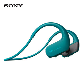 索尼（SONY）NW-WS413防水游泳跑步运动mp3音乐播放器一体耳机 4G(蓝色)