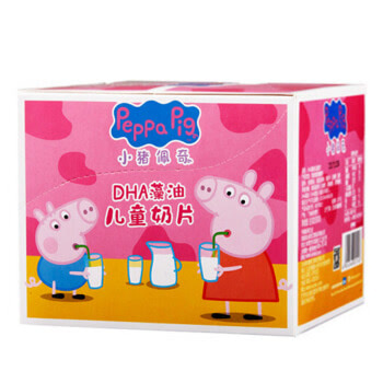 小猪佩奇（Peppa Pig）DHA藻油儿童奶片 牛奶片 15g*10袋/盒