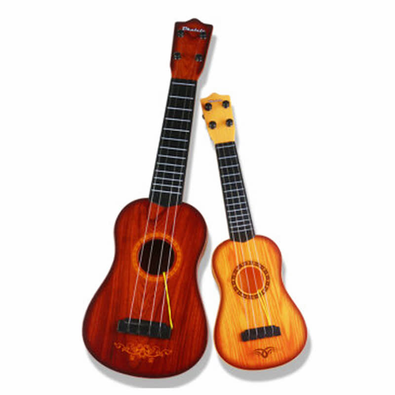 儿童吉他玩具 弹奏仿真木纹迷你琴尤克里里乐器男孩女孩生日礼物