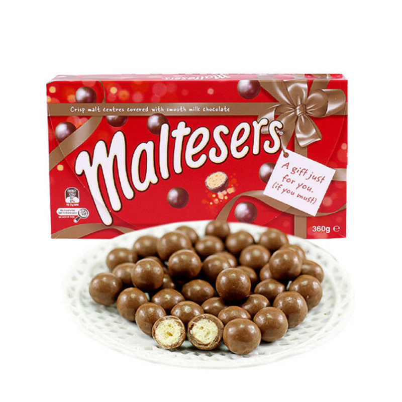 澳洲Maltesers 麦提莎麦丽素巧克力豆纯正可可 360g礼盒装