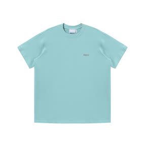 内购-FOURTRY蓝绿色简约小LOGO T恤21SS01GR55X