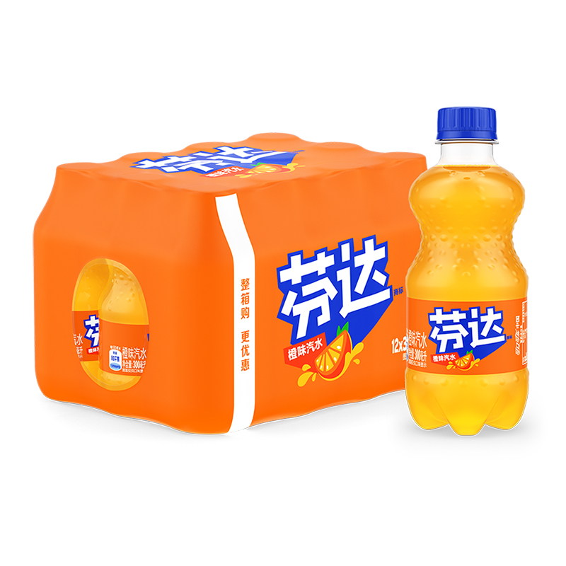 可口可乐雪碧芬达果粒橙碳酸饮料小瓶装汽水饮品